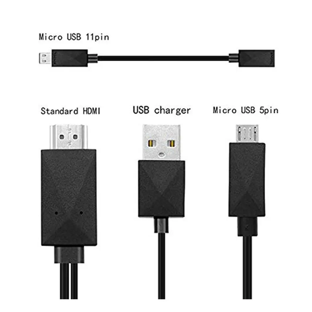 Универсальный Android телефон MHL Micro USB к HDMI 1080P HD ТВ кабель адаптер |
