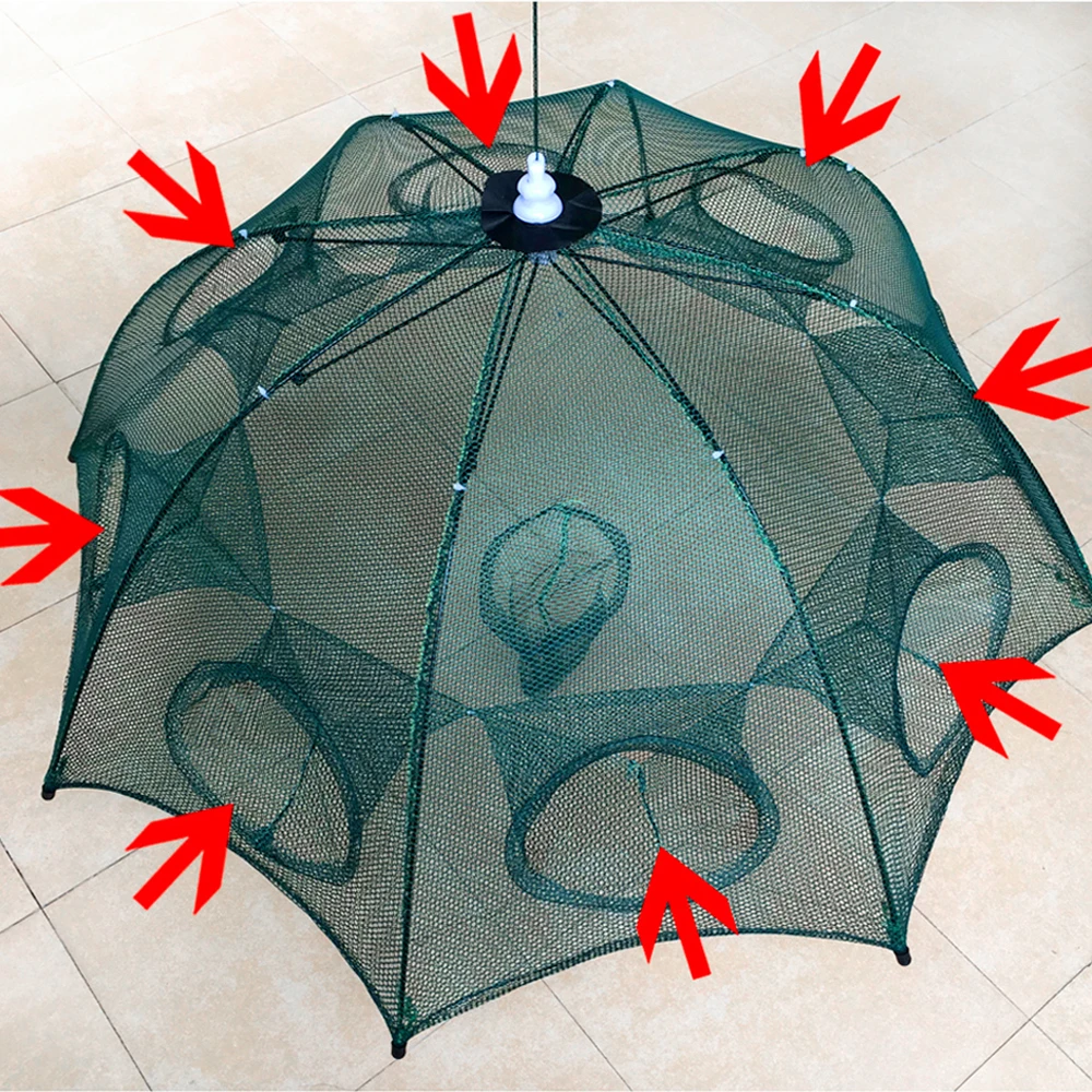 Автоматическая рыболовная сетка креветка клетка нейлон складной Краб рыба