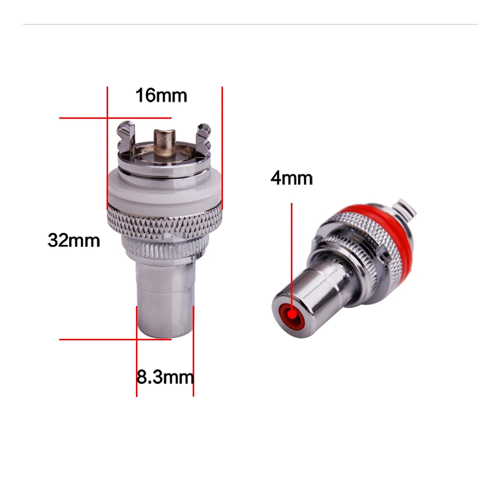 50 шт. разъём RCA YYAUDIO 805-2.5R гнездо шасси | Электроника