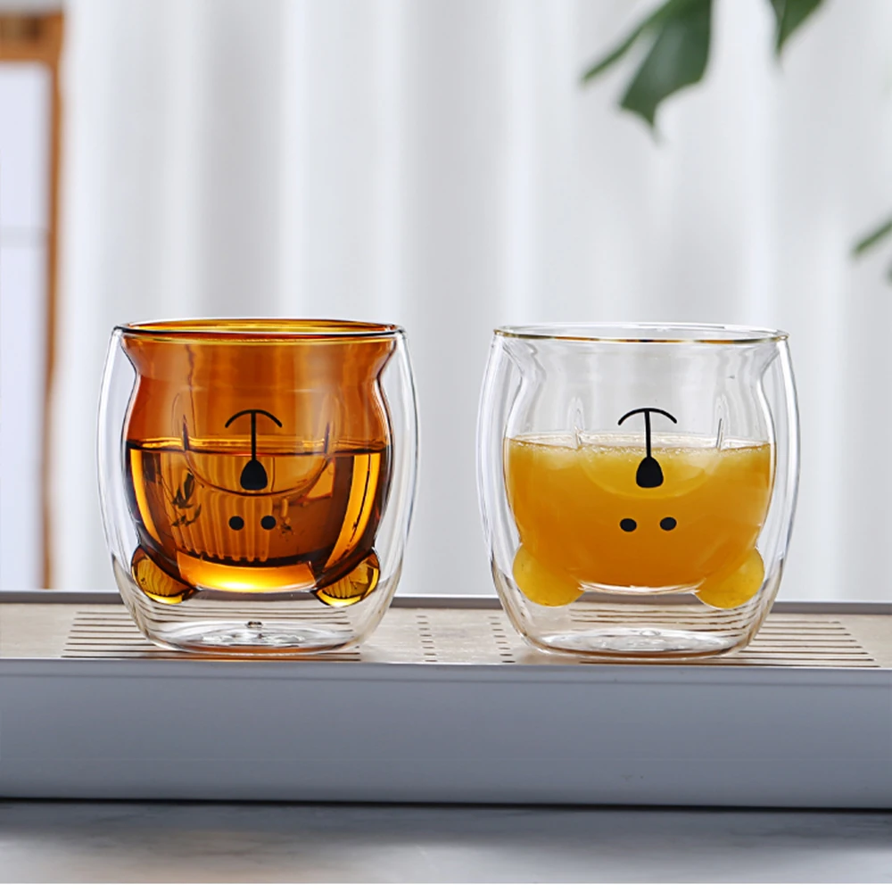 Стеклянные кружки стеклянная кружка с двойными стенками двухслойная