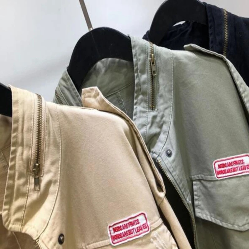 Женская ветровка 2019 весна и осень новинка британский стиль воротник стойка