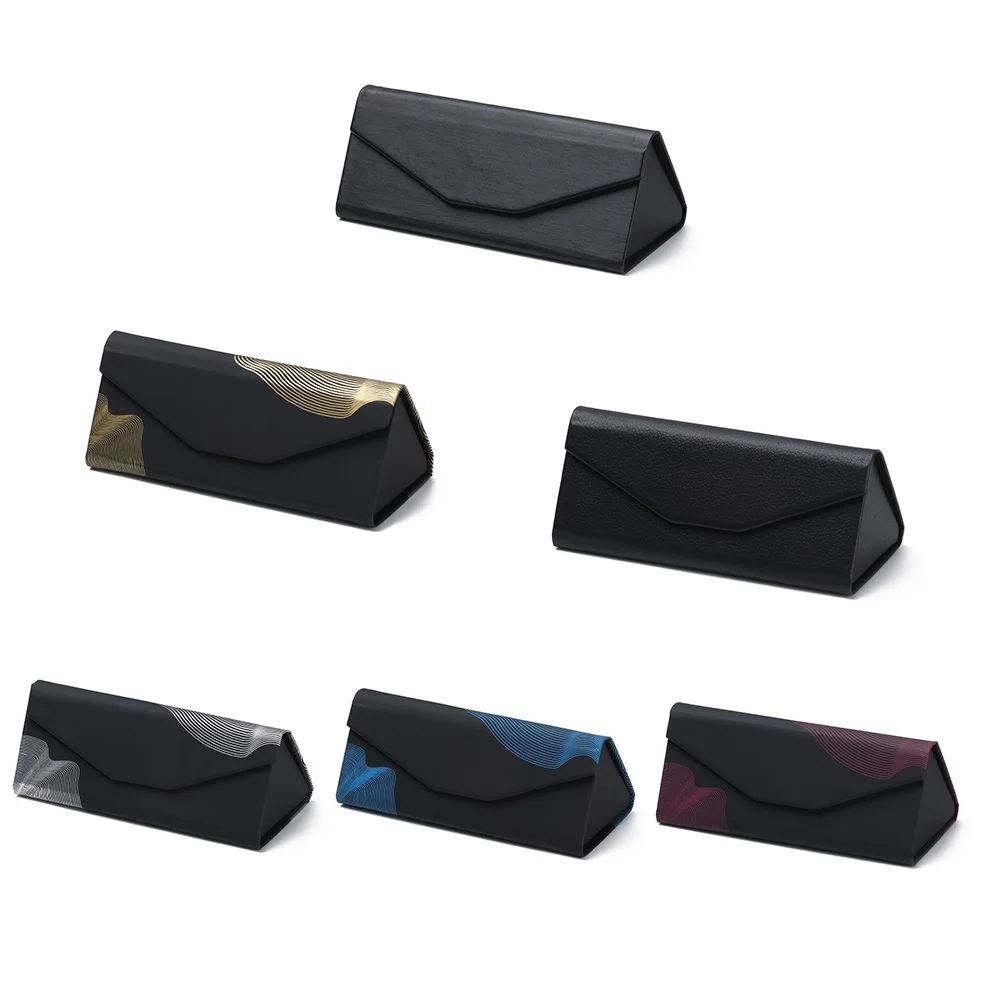 1 шт. Треугольники футляр для очков черный складные солнечные очки из