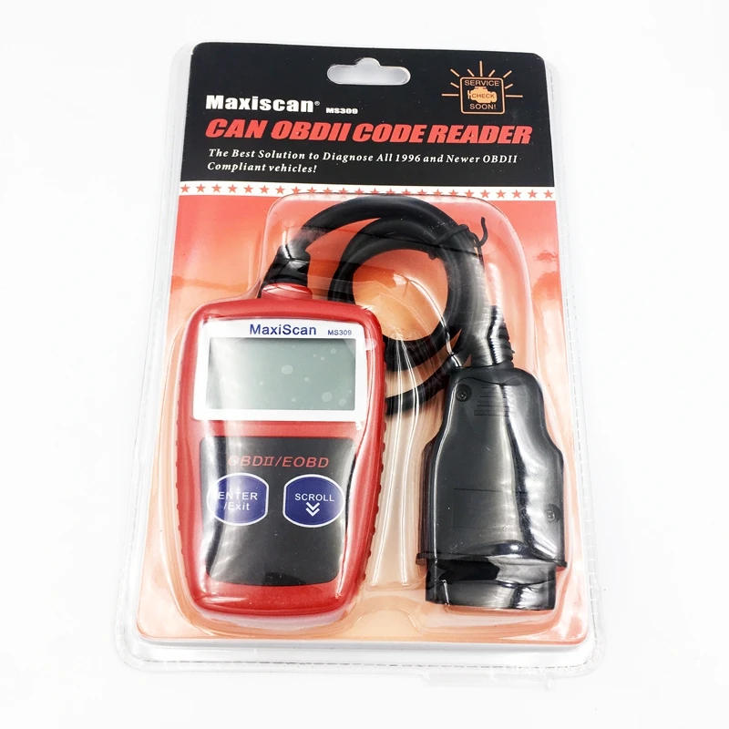 OBD2 MS309 OBD2 OBDII Автомобильный сканер OBD Автомобильный диагностический инструмент Автоматический считыватель кодов тестер данных Универсальный инструмент сканирования DFDF
