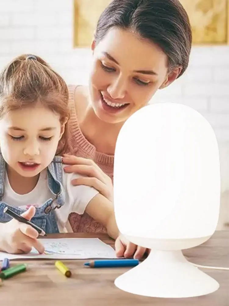 Инновационная Настольная лампа с кнопками питанием от USB светодиодный ночник