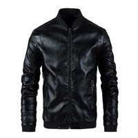 men leather jacket mens stand collar coat spring autumn casual slim big pu zipper jacket 8xl male moto biker coats outerwear