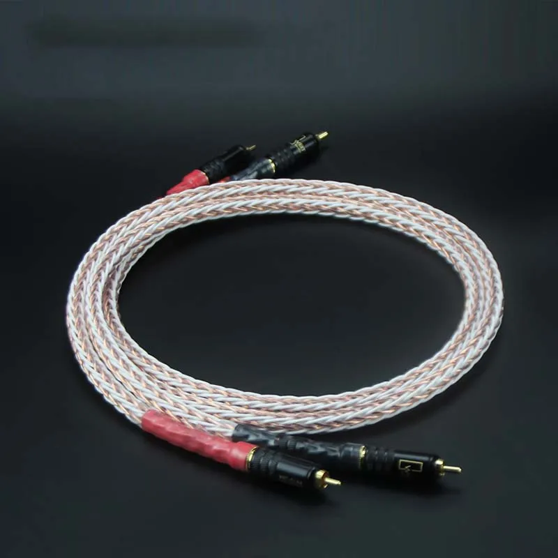 Hi Fi Kimber 8TC 7N OCC Чистая медь RCA кабель end усилитель CD Interconnect 2RCA к мужской аудио