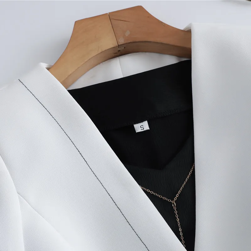 Профессиональный костюм со штанами для женщин Модный Новый строгий приталенный