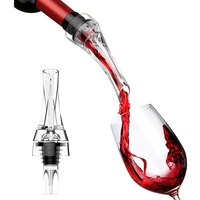 red wine aerating pourers with retail box package acrylic wine aerator spout pourer new arrival portable wine tools