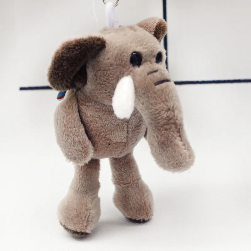Cartoon Turtle Elephant Tiger Lion Animal Plush Keychain Hippo Raccoon Bear Bird Dog Walf Rabbit Chicken Monkey Toy ZLL | Игрушки и