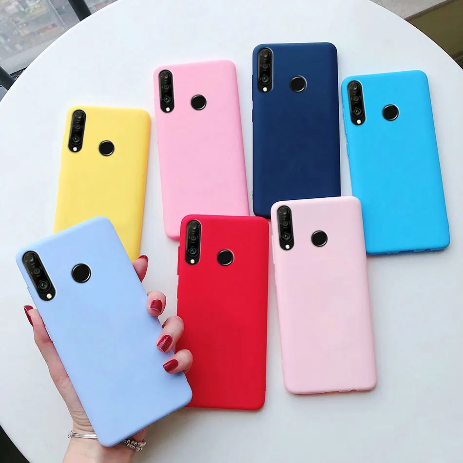 

For Huawei P30 Lite Case Silicone TPU Back Phone Cover On For Huawei P30 Pro VOG-L29 ELE-L29 P 30 Lite P30lite Coque Bumper Case