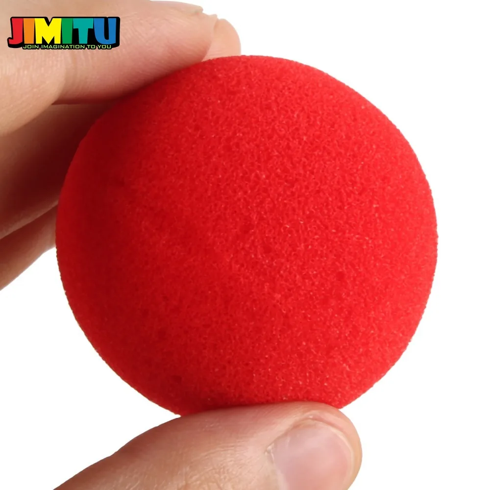 JIMITU 4,5 мм магический шар из губки 10 шт. модный красный классический комедийный трюк мягкий красный губчатый шар игрушка волшебные аксессуары