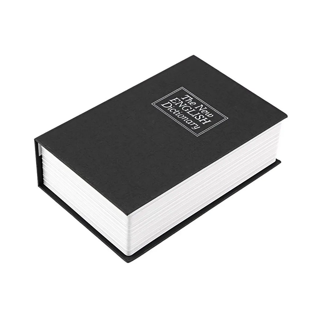 Безопасность коробка словаря Ключ книга Сейф замок Коробка для хранения Копилка