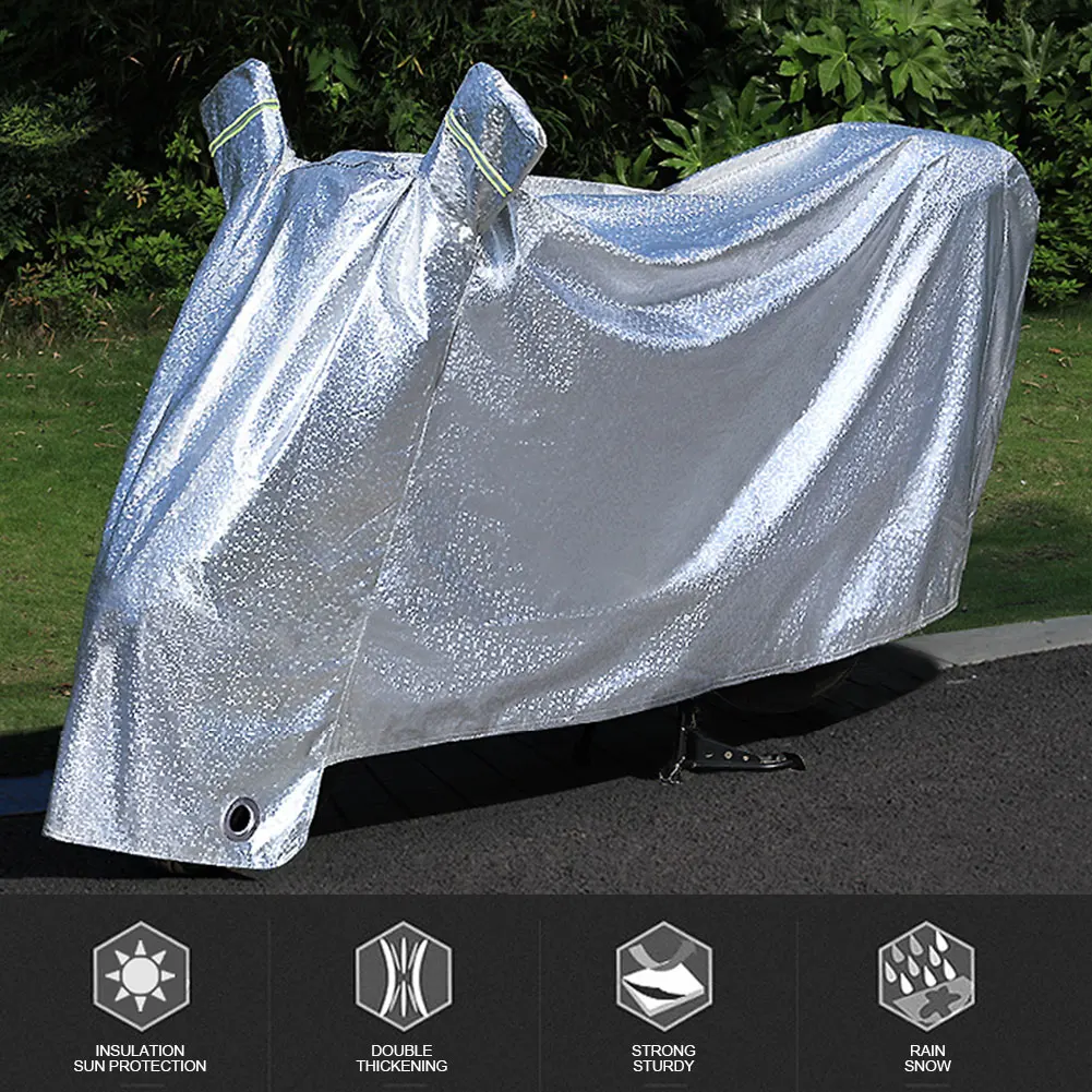 

Универсальный защитный чехол для мотоцикла, водонепроницаемая алюминиевая пленка, защита от УФ, водонепроницаемое, пыленепроницаемое покр...