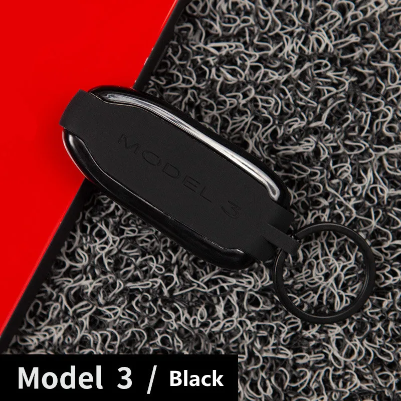 

Car silica gel Key Protector Key Bag Case Anti-scratch Modification For Tesla Model X S 3 Car Accessories 1Pcs Car Key Case
