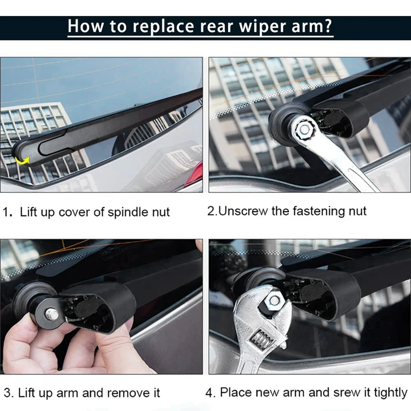 Набор рычагов стеклоочистителя заднего стекла Задний рычаг для 2004 2010 Toyota Sienna 2007