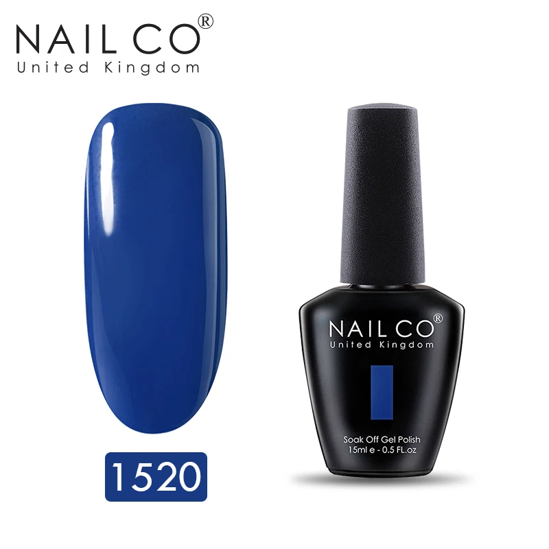 1520 NAILCO синяя серия лаков для ногтей 150 чистый цвет стойкий лак для ногтей Гибридный Esmalte дизайн ногтей гель лак - Цвет: 1520