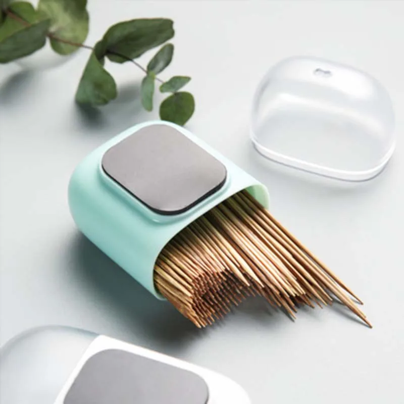 

Magnetic Refrigerator Toothpick Holder Container Household Table Toothpick Storage Box Toothpick Dispenser With Magnet 1piece