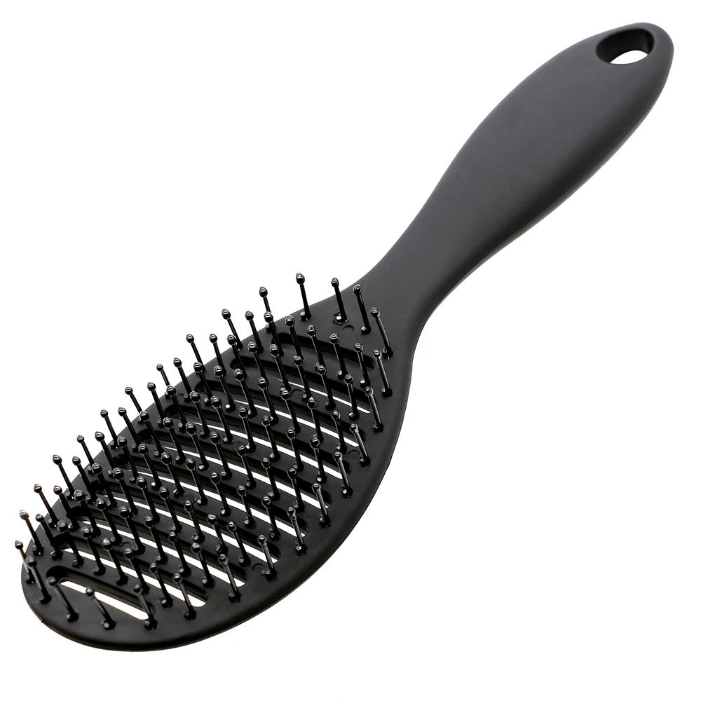 Новая Черная Овальная щетка для спутывания волос нейлоновый наконечник с
