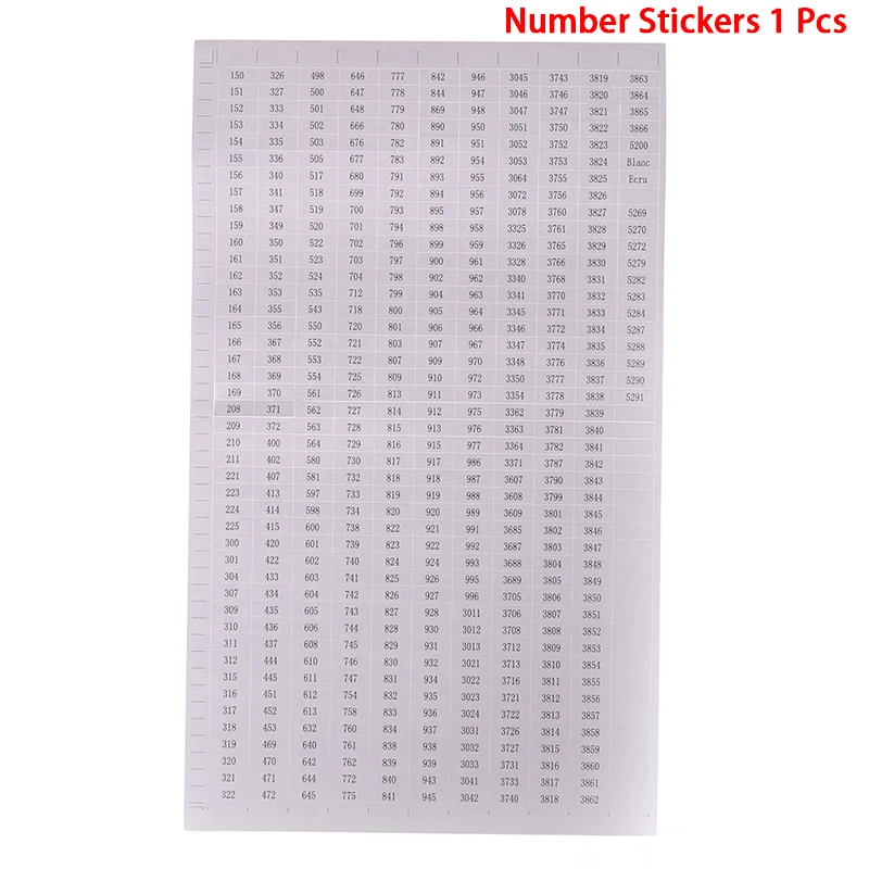 

1 or 3 Pcs Diamond Painting Tools Number Label Stickers For Diamond Painting Storage Box Accessory Tools