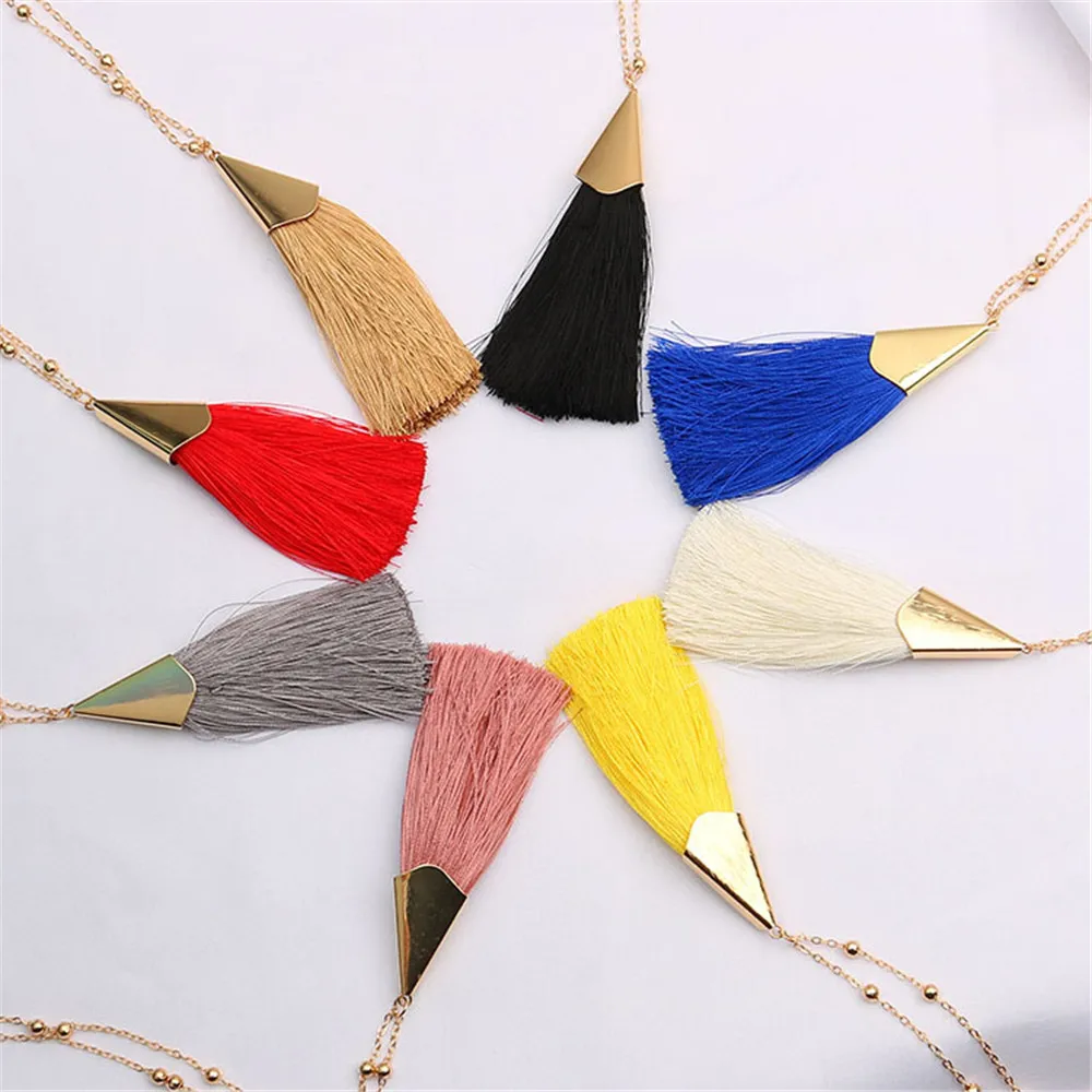 CRLEY Новое поступление свитер с подвеской и кисточками ожерелье на длинной