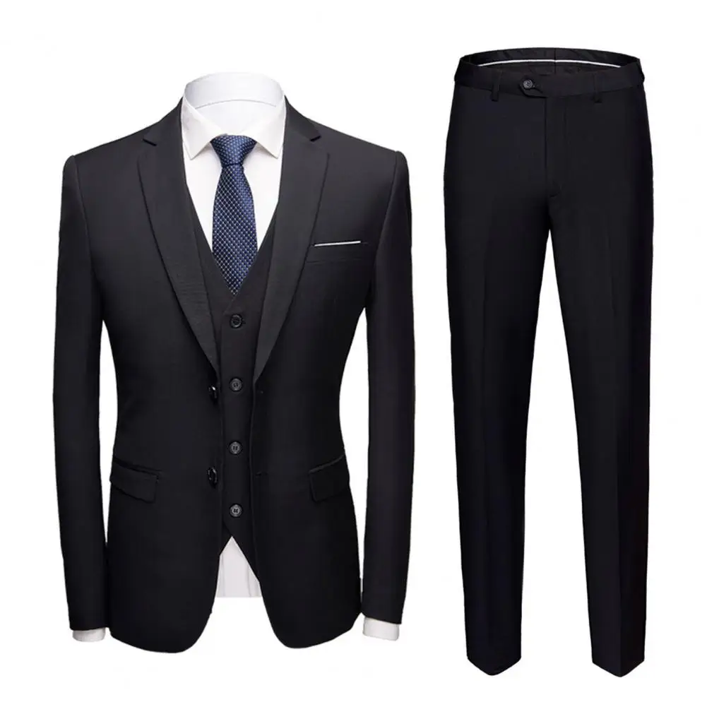 Men Suit Great Plus Size Straight Pants Solid Color Straight Pants Suit Separates for Groom  Suit Separates  Business Suit