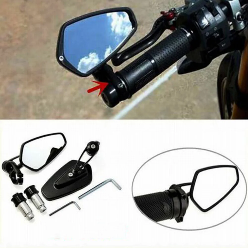 Боковое зеркало для мотоцикла легко устанавливается универсальное регулируемое