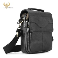 quality leather male casual design shoulder messenger bag cowhide fashion cross body bag 8 tablet tote mochila satchel 144 b