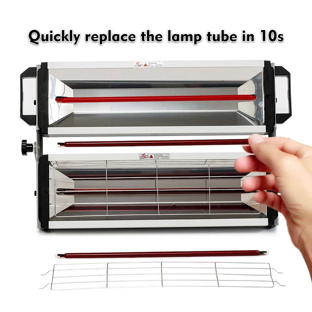 

1000W/2000W Shortwave Paint Lamp Smart Timing Infrared Paint Dryer Light Car Paint Heater Baking Light Repair Accessories Tools