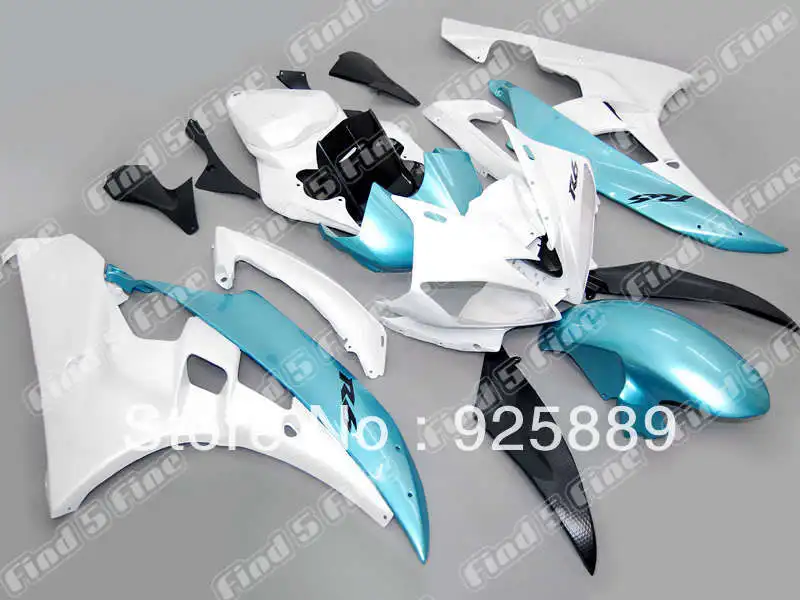 

Injection blue white black for YAMAHA YZF-R6 06 07 06-07 YZF R6 2006 2007 YZFR6 2006-2007 ABS fairing kit