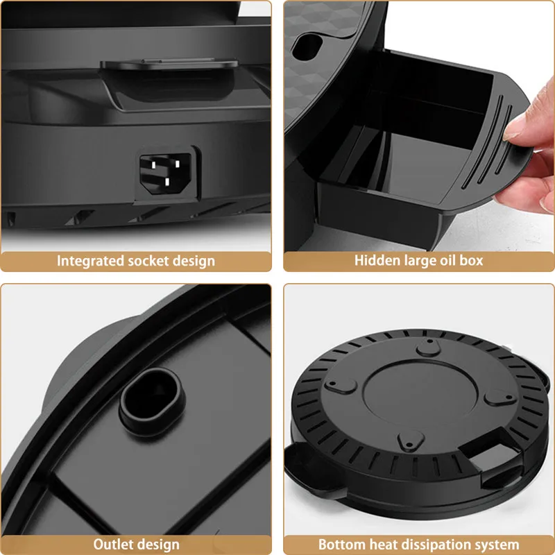 

2in1 Electric Griddles Hot Pot Oven Non-stick Electric Grill Baking Flat Pan Hot pot Smokeless BBQ Barbecue Machine Multi Cooker