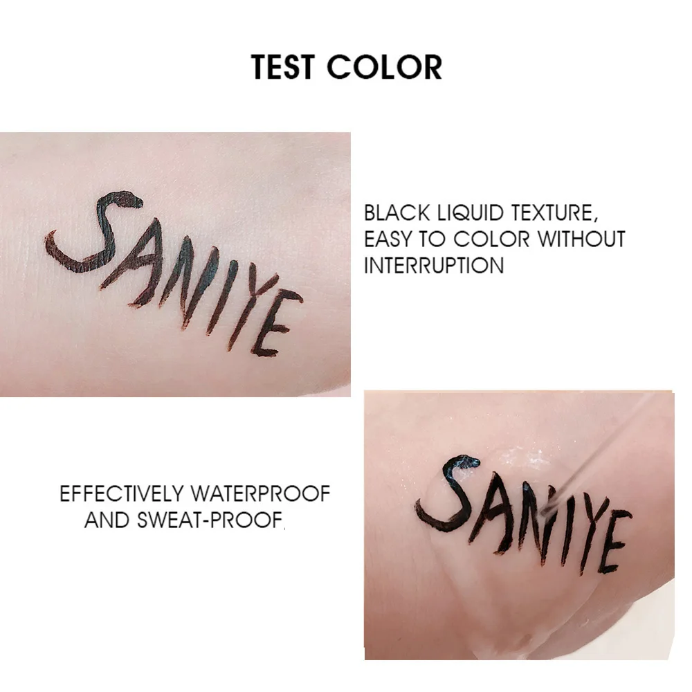 Карандаш для глаз SANIYE Профессиональная жидкая подводка водостойкая стойкий