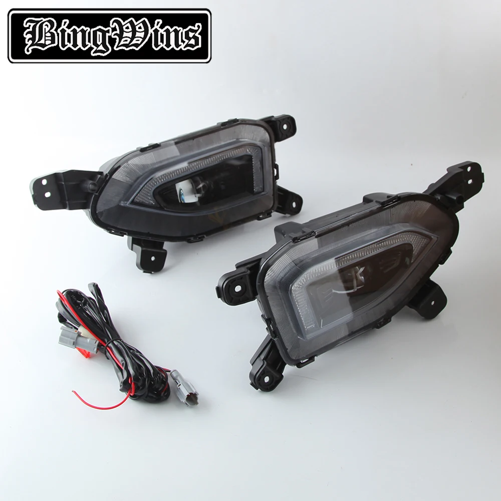 

Car style For Hyundai Kona tusk and LED fog lamp lens 2-color daylight lamp Modification