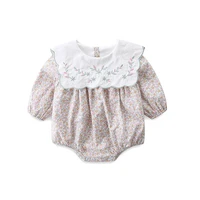 cute floral baby girl rompers long sleeve romper jumpsuits newborn baby girl clothes for 0 24m