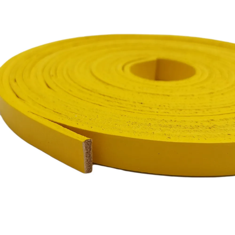 

Aaazee 10x2.5mm Yellow Band 10mmx2.5mm Flat Leather Strip Watchband