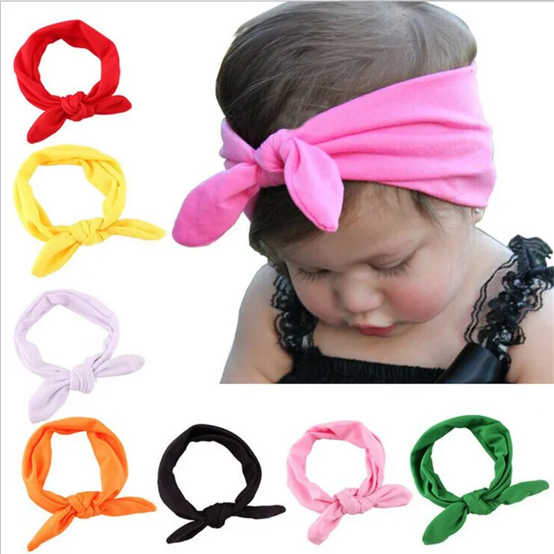 

Lovely Bowknot Shaped Elastic Cloth Baby Girls Headbands Hair Accessories