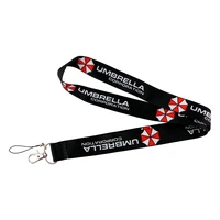 umbrella movie cartoon keychain neck straps lanyards for key id card pass gym cell phone usb badge holder diy hanging rope