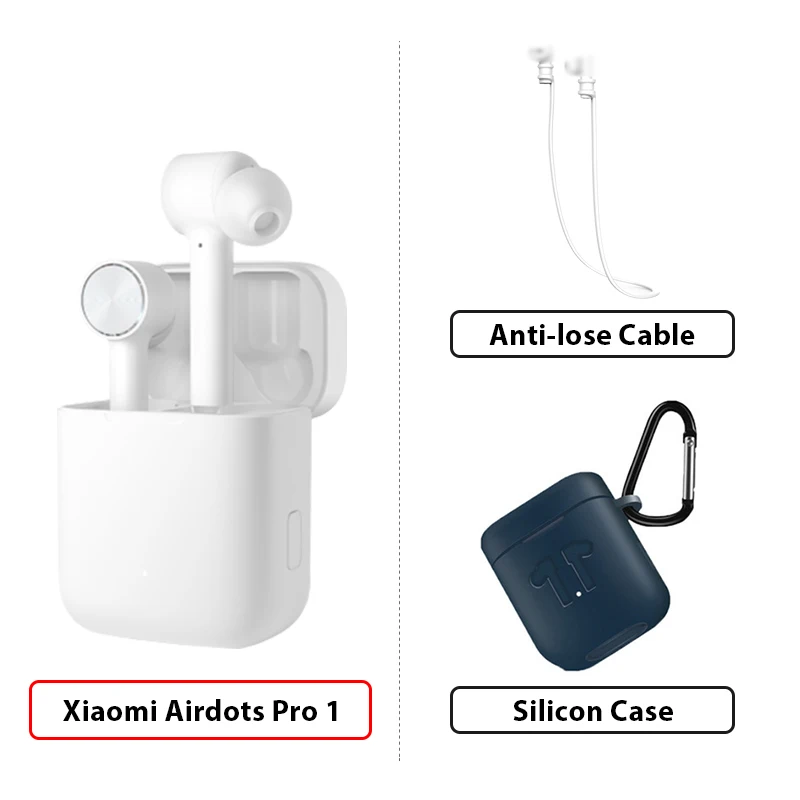 Сяо mi Airdots mi Air СПЦ Bluetooth наушники ANC переключатель ENC HD Авто пауза коснитесь Управление для Ios и Android - Цвет: 1Add Cable DBCase