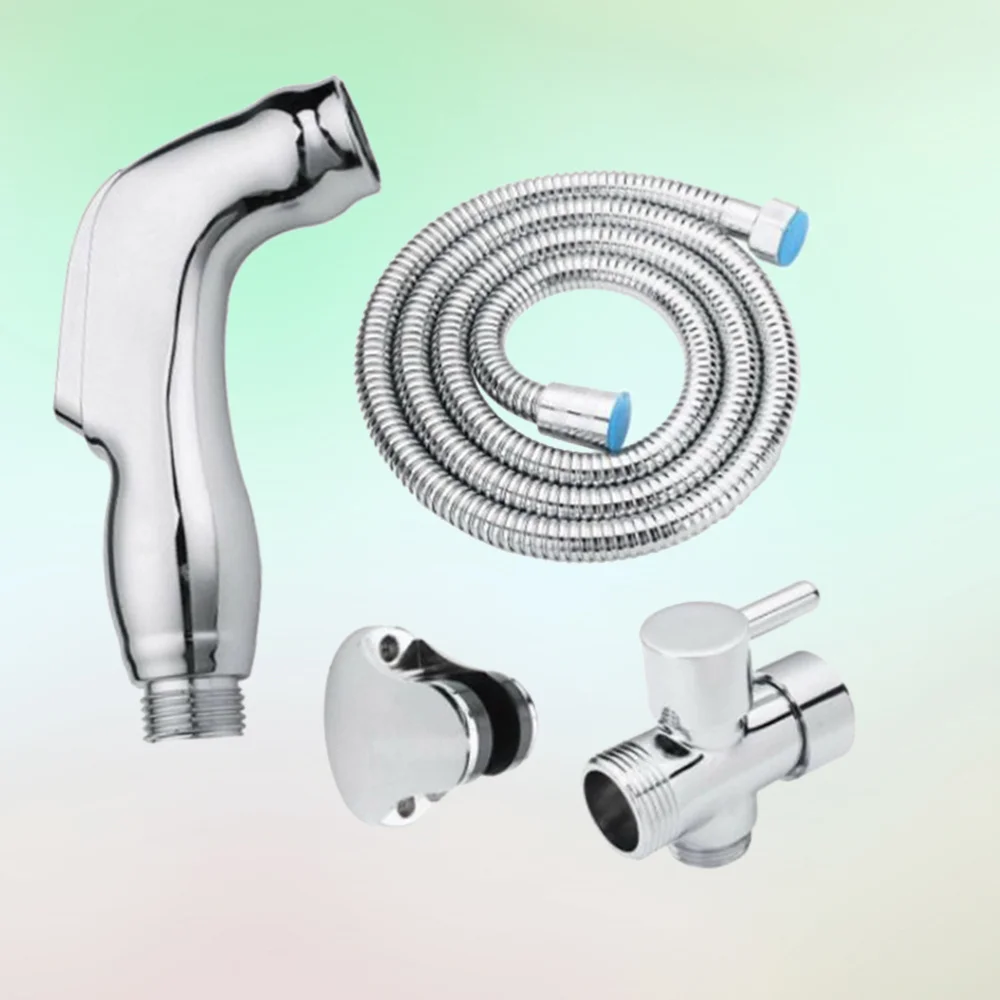 

1 Set ABS Toilet Seat Toilet Shower Blow-Fed Spray Nozzle Bidet Versatile Hose Holder Suit Sprayer (Spray