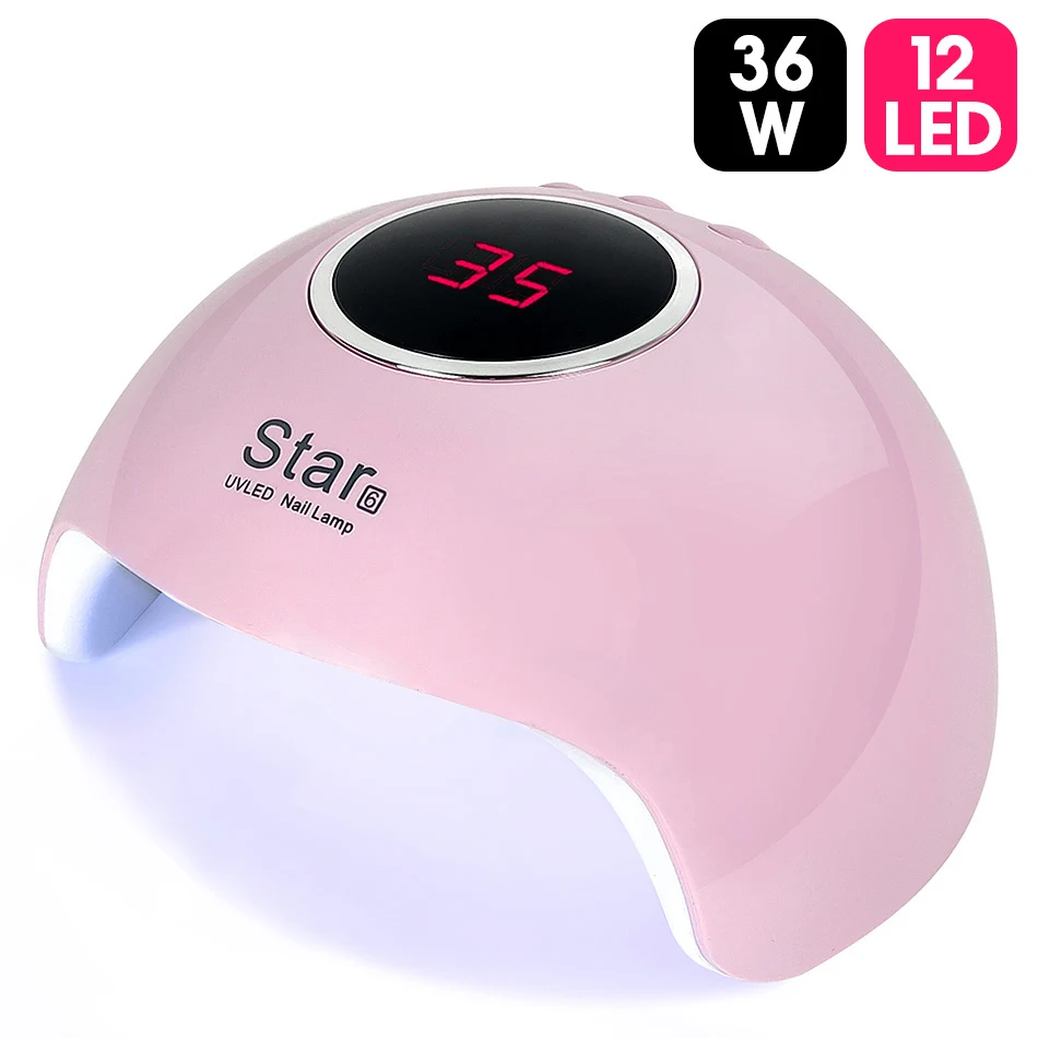 ROHWXY SUN X5 Plus уф светодиодные лампа для ногтей сушилка 54W/48W/36W лед лампа для маникюра гель ногтей лампа для гель лака - Цвет: 36W Pink Lamp(USB)