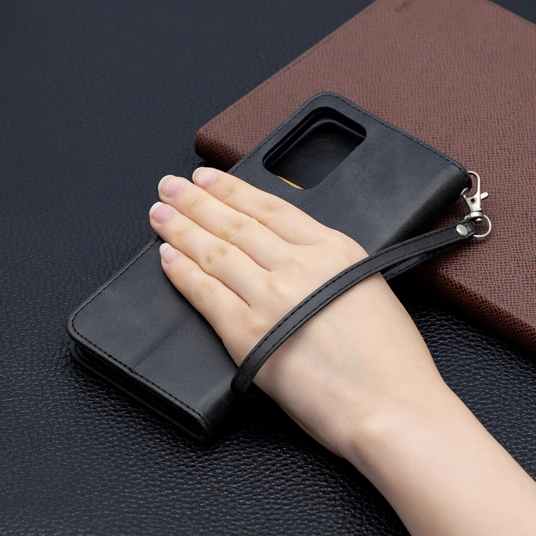 Leather Case for Samsung Galaxy A12 A32 A52 A72 A02S Flip Wallet Cover S21 Note20 Ultra S20 FE S10 Plus A71 A51 5G A42 A21s A11