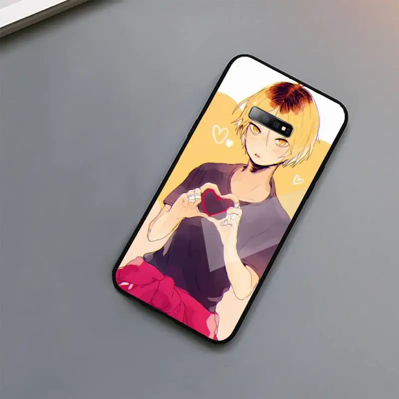 

Kenma Kozume of Haikyuu anime Phone Case Tempered glass For Samsung S6 S7 edge S8 S9 S10 e plus note8 9 10 pro