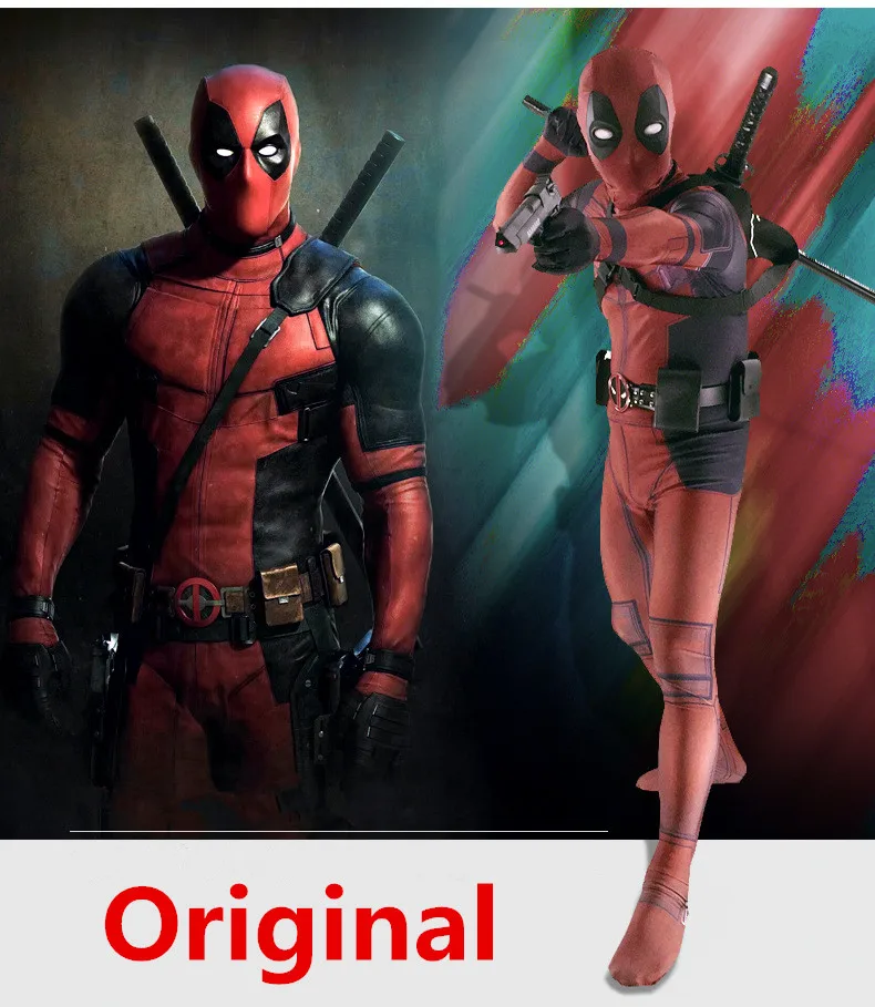 Костюм Дэдпул взрослый человек спандекс лайкра зентай боди костюм для
