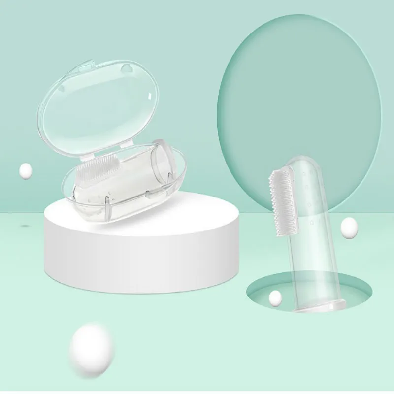 Детская зубная щетка Силиконовая и коробка для чистки зубов Мягкая детей