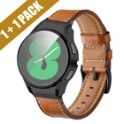 Защитный чехол из натуральной кожи для Samsung Galaxy Watch 4, 44 мм, 40 мм