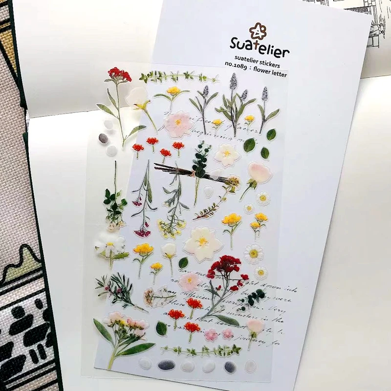 Suatelier цветок Стикеры Скрапбукинг Материал высечки Противоударная заданяя