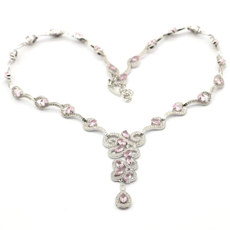 Женское ожерелье из серебра 18 19 дюймов 60x28 мм|stone pendant|crystal stone pendantwedding pendant |
