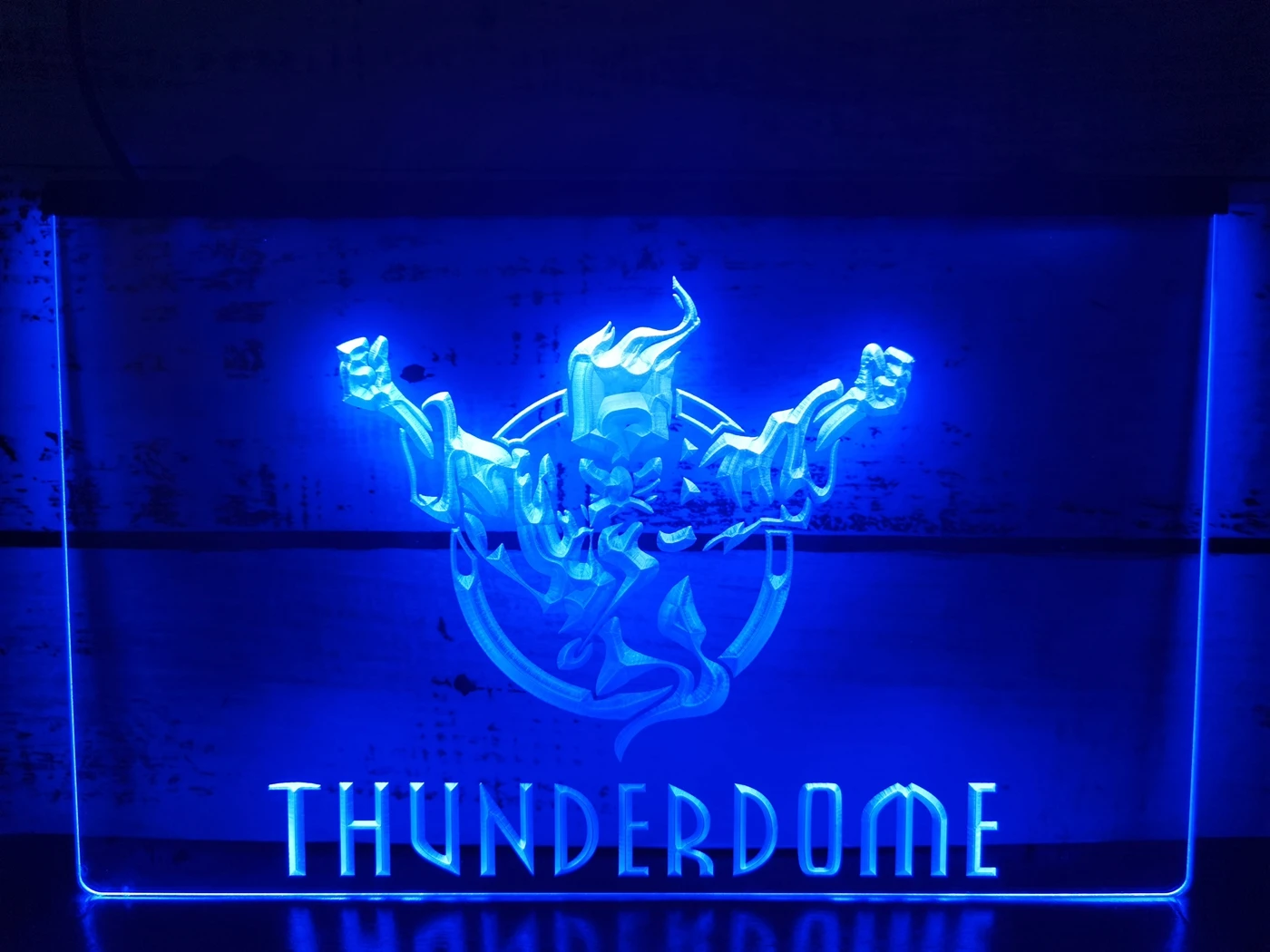 THUNDERDOME GHOST 3 РАЗМЕРА БАР ПАБ КЛУБ 3D ЗНАКИ СВЕТОДИОДНЫЕ НЕОНОВЫЕ СВЕТИЛЬНИКИ ДЛЯ ДЕКОРА ДОМА И ТВОРЧЕСТВА