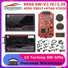 KESS Ksuit V2 онлайн V2.80 EU Red KESS V5.017 OBD2 менеджер Тюнинг Комплект KTAG V7.020 V2.25 BDM зонд 22 адаптера FGTECH V0475