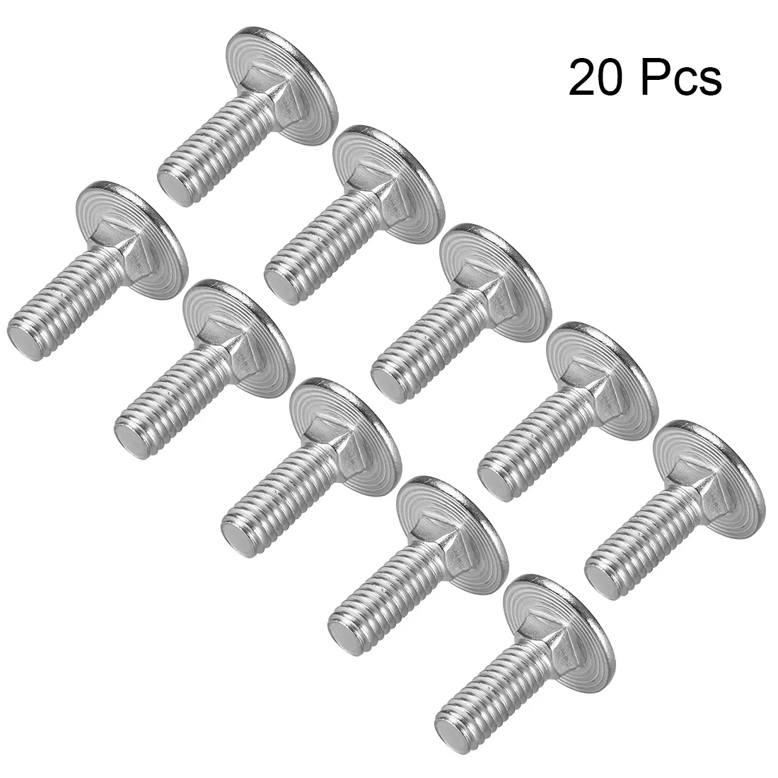 

uxcell Carriage Bolts, Neck Carriage Bolt, Round Head, Square Neck, 304 Stainless Steel M6x16mm 20pcs