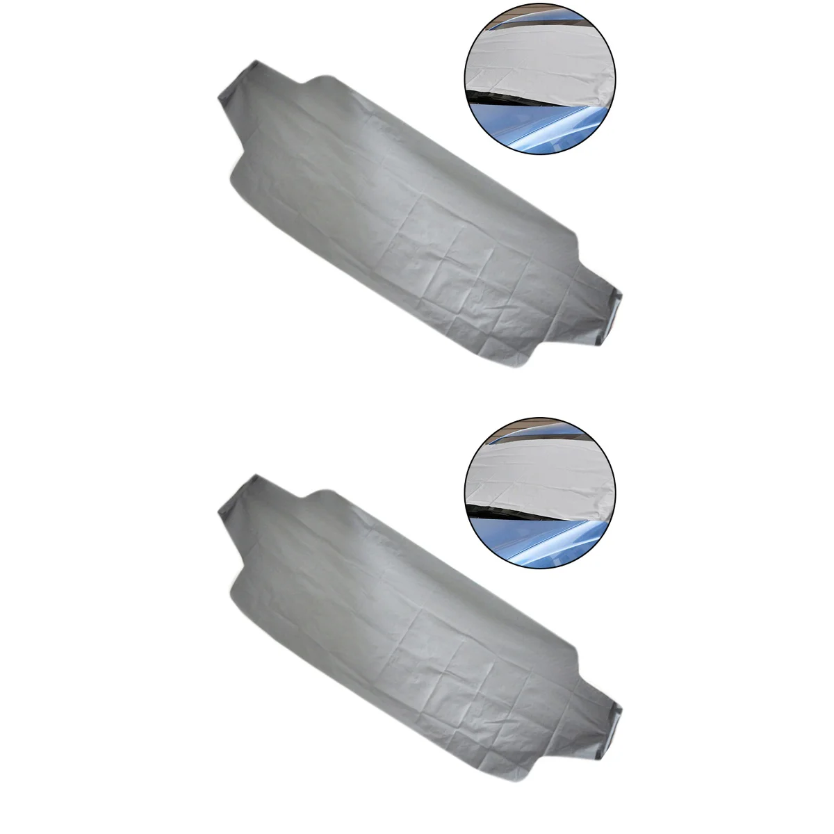 

2 шт. двойной водонепроницаемый ветрозащитный устойчивый к царапинам чехол для льда солнцезащитный козырек для большинства лобового стекл...